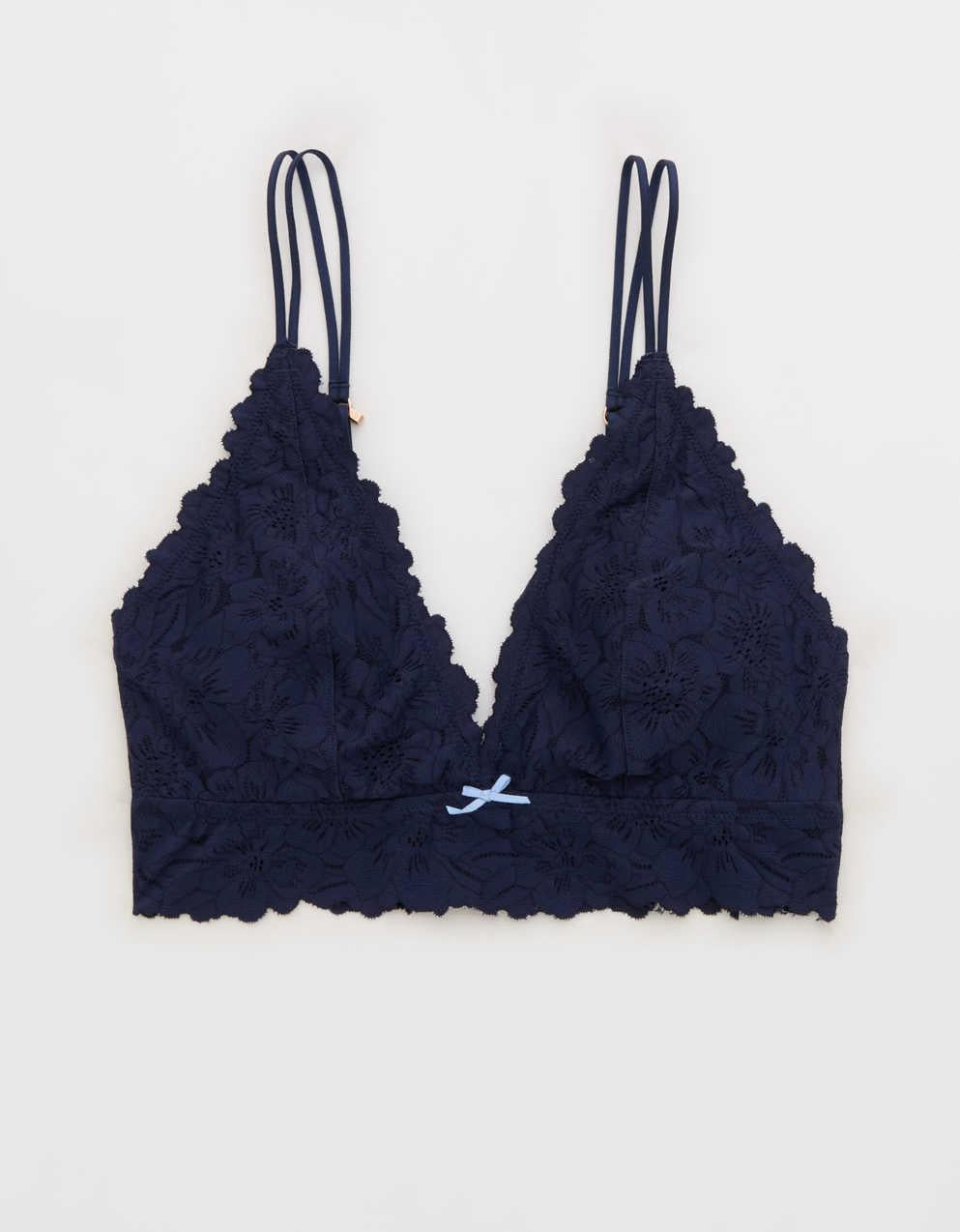 Show Off Rosey Lace Padded Plunge Bralette