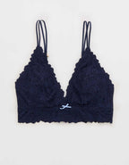 Show Off Rosey Lace Padded Plunge Bralette