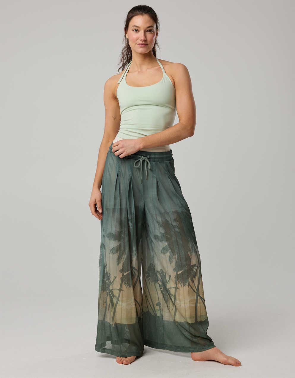 OFFLINE By Aerie Mesh Super Wide Leg Pant