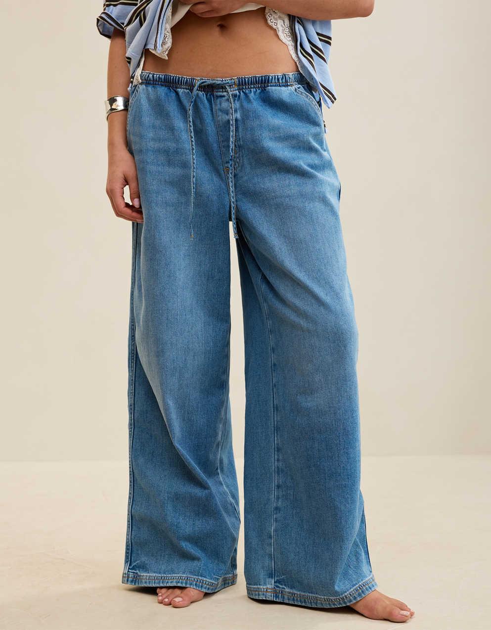 Aerie Daydream Denim Pull-On Pant