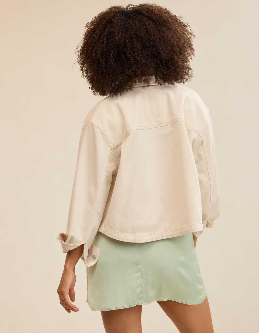 Aerie Cropped Buttondown Shirt