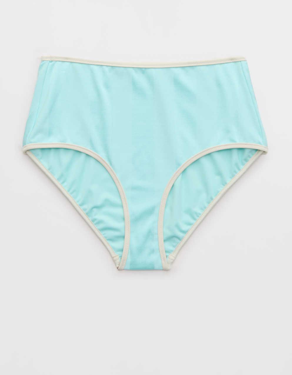Aerie High Waisted Shine Bikini Bottom