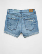 AE Strigid Super High-Waisted Ripped Relaxed Denim Short