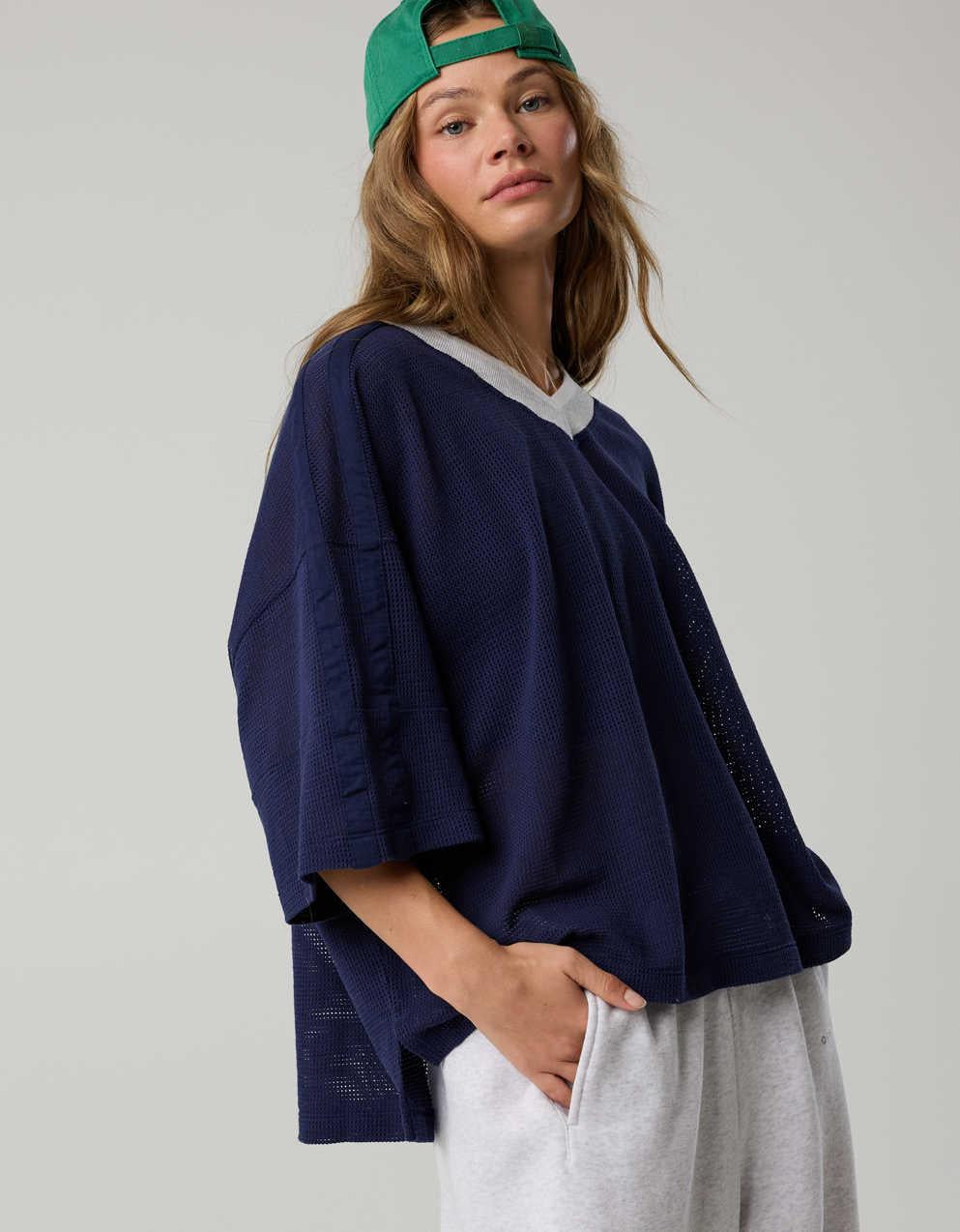 OFFLINE By Aerie Mesh Jersey Short Sleeve T-Shirt