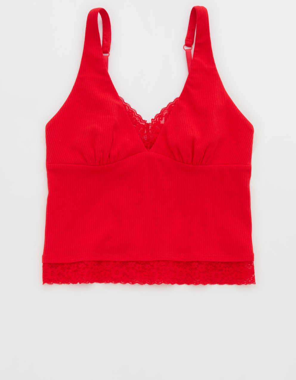 Superchill Cotton Rib Vintage Lace Tank Top