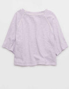 Aerie It's Casual Knit Slub T-Shirt