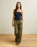 AE Tie-Waist Button-Up Cami