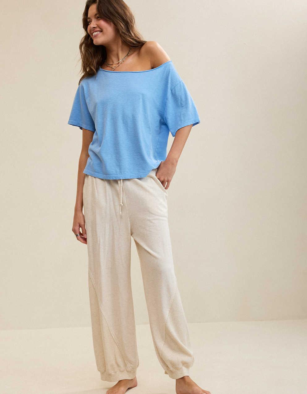 Aerie Off-The-Shoulder Relaxed T-Shirt