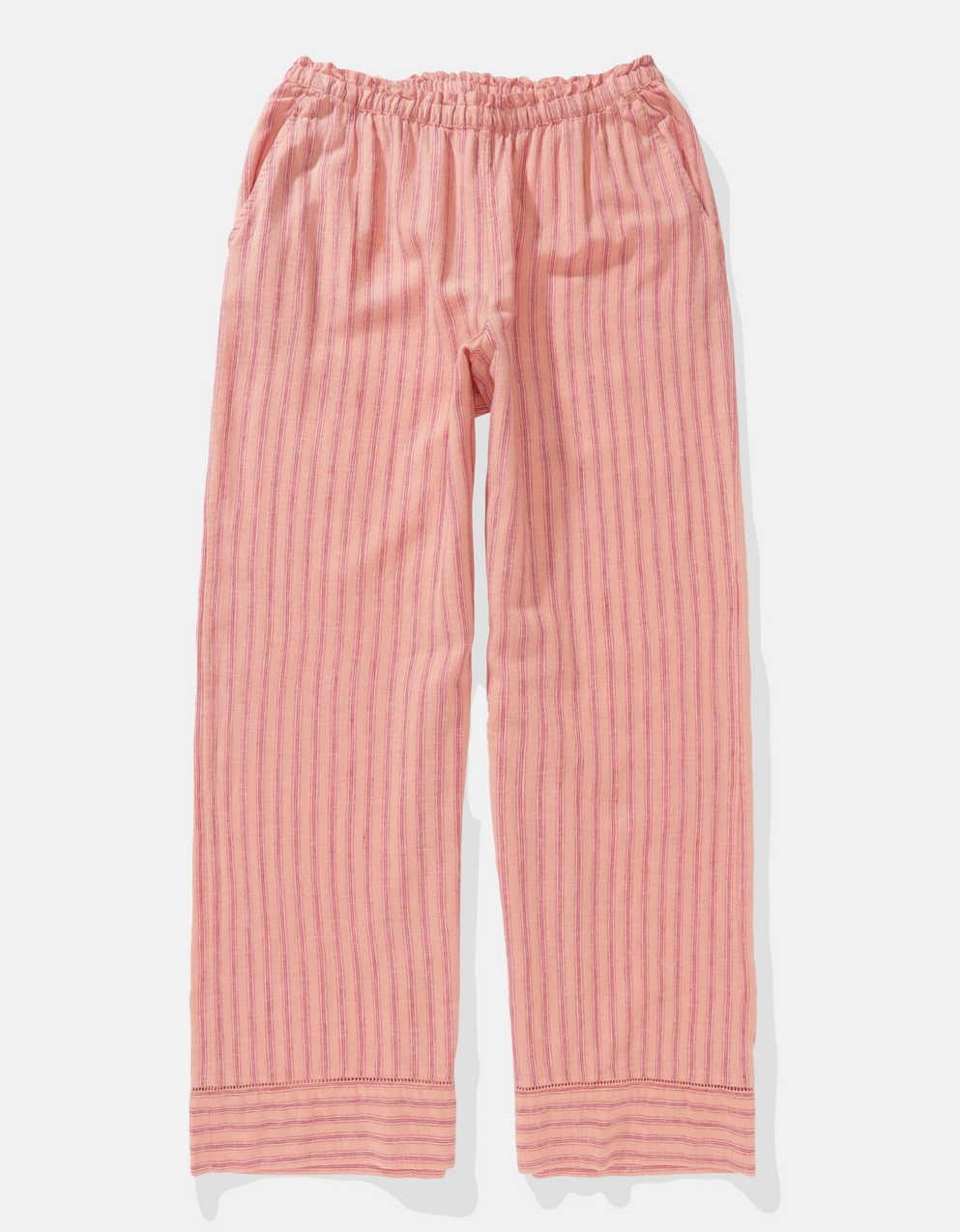 AE High-Waisted Linen-Blend Pull-On Pant