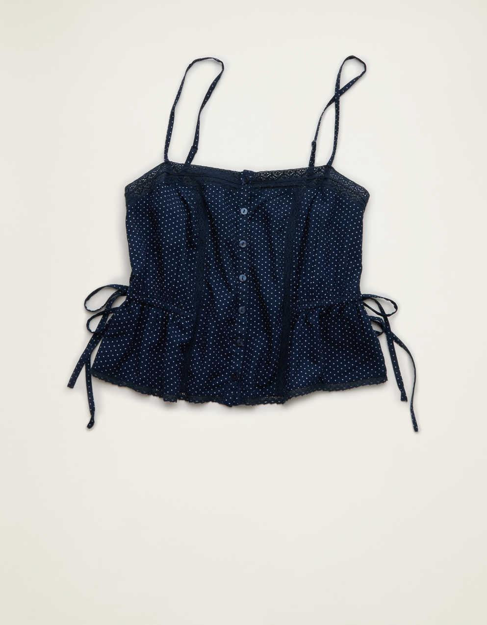 AE Tie-Waist Button-Up Cami