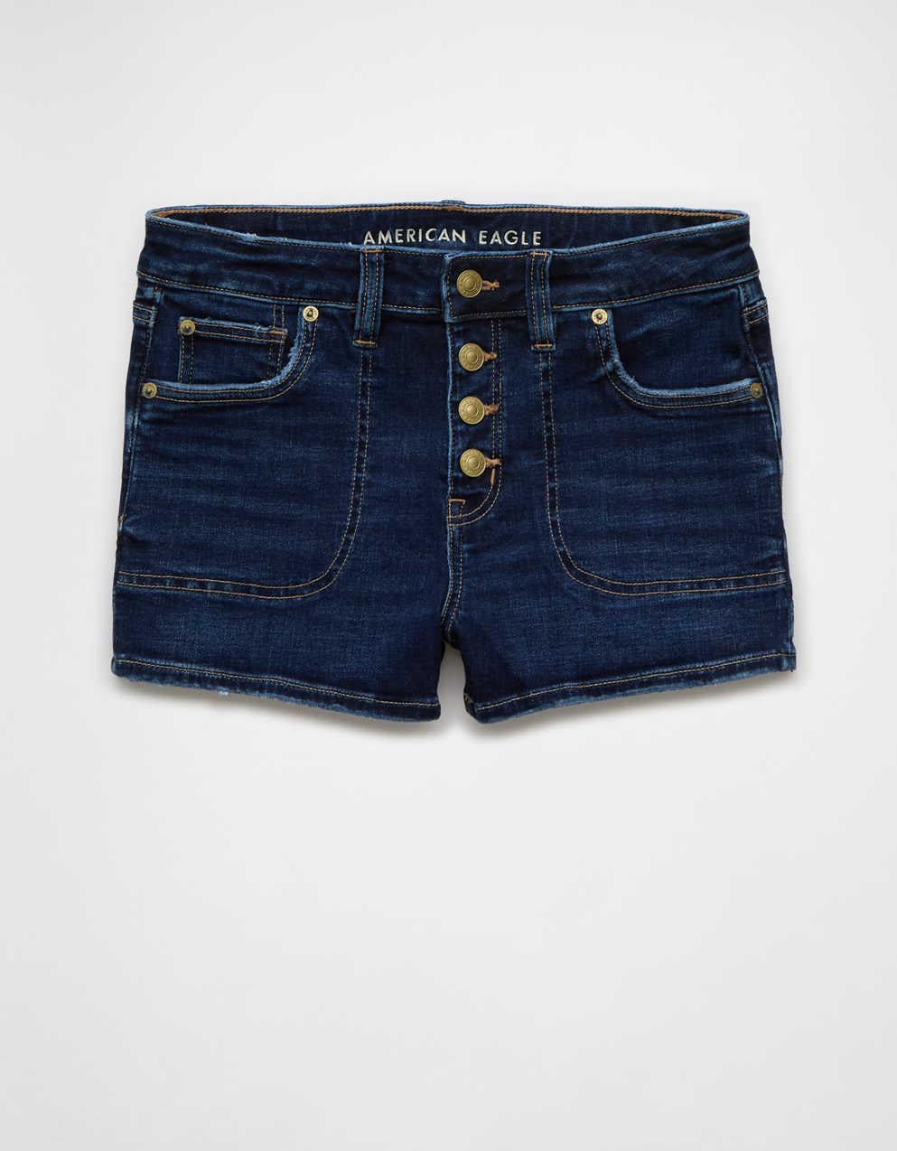 AE Next Level High-Waisted Denim Short Short