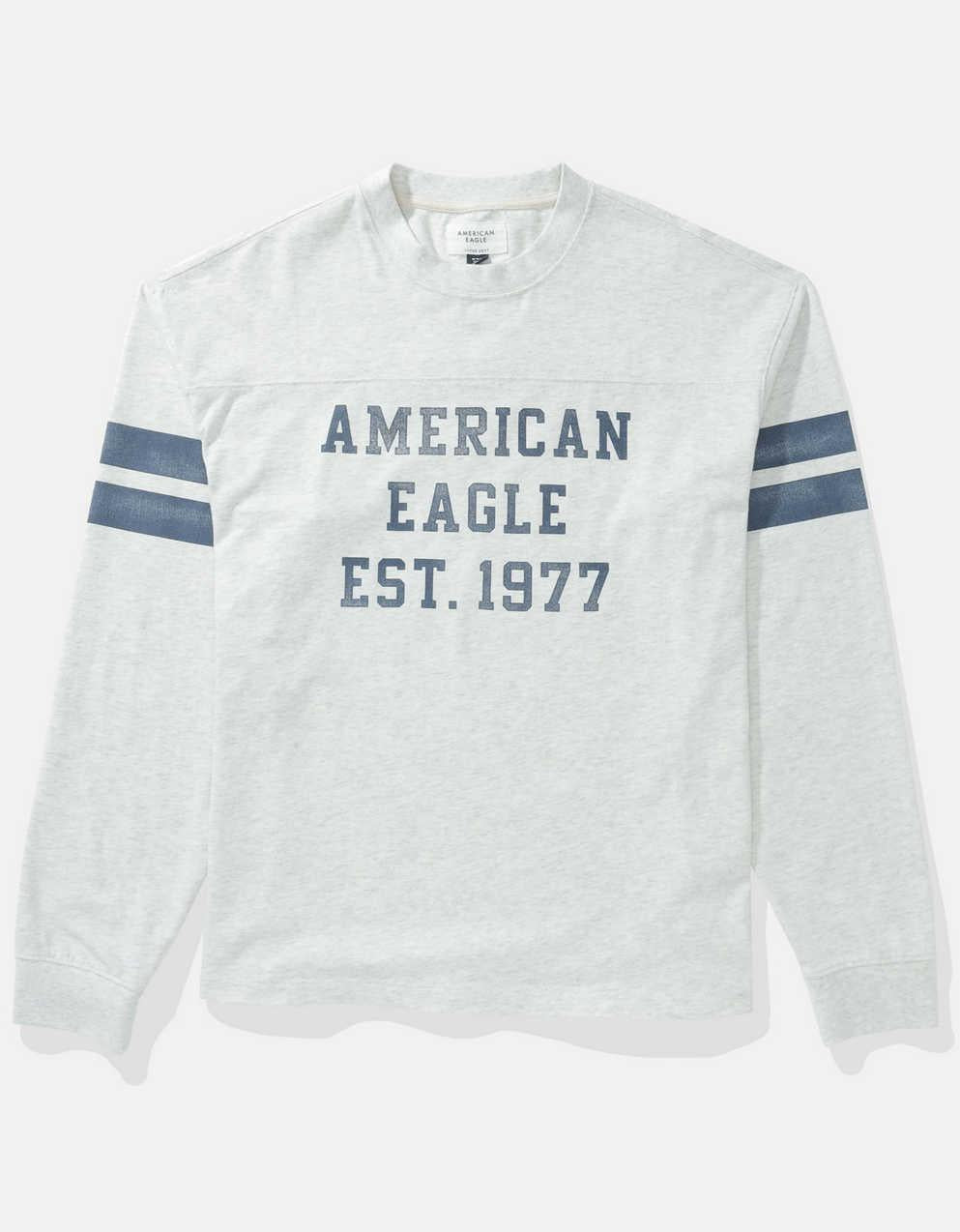 AE Long Sleeve Graphic Football T-Shirt