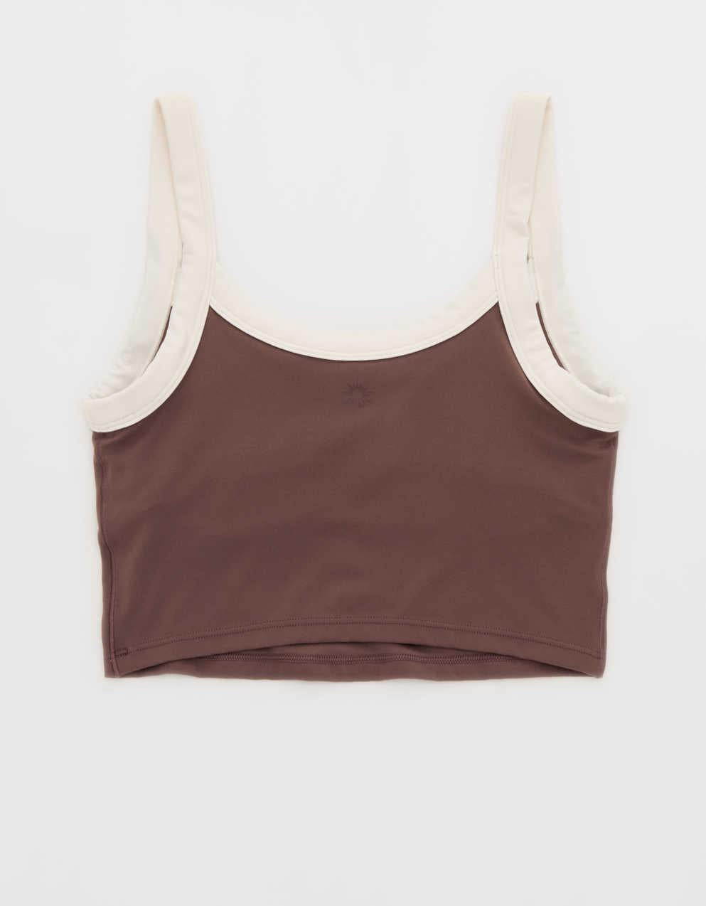 Offline By Aerie Real Me Low Key Ringer Longline Sports Bra