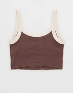 Offline By Aerie Real Me Low Key Ringer Longline Sports Bra