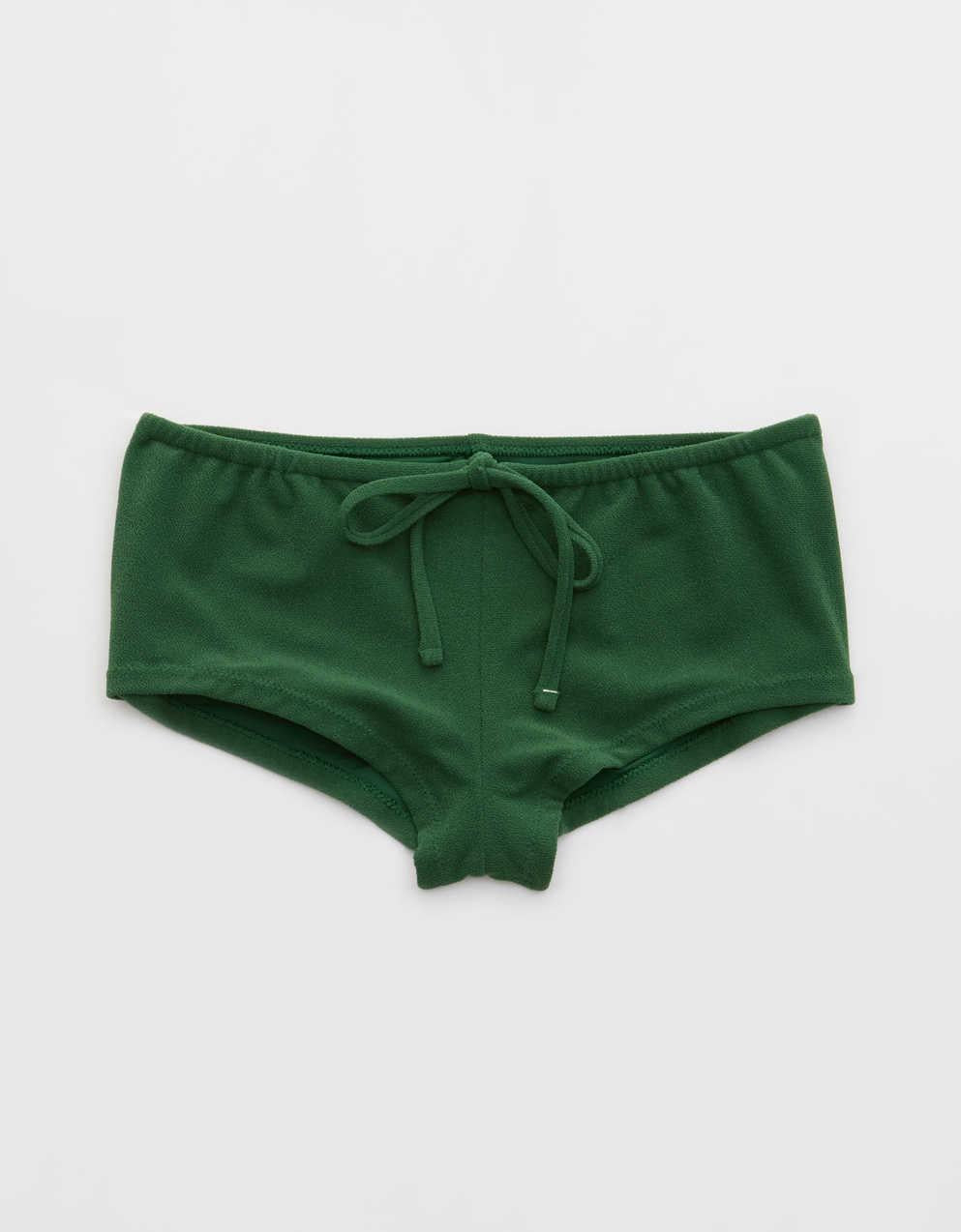 Aerie Terry Boyshort Cheeky Bikini Bottom