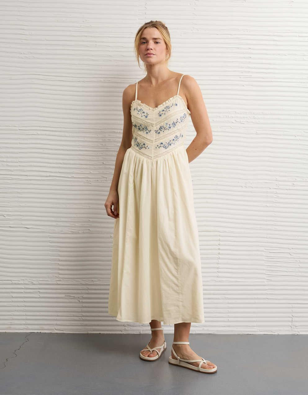 AE Bella Lace Inset Midi Dress