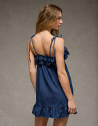 AE Ruffle Tie-Strap Mini Dress