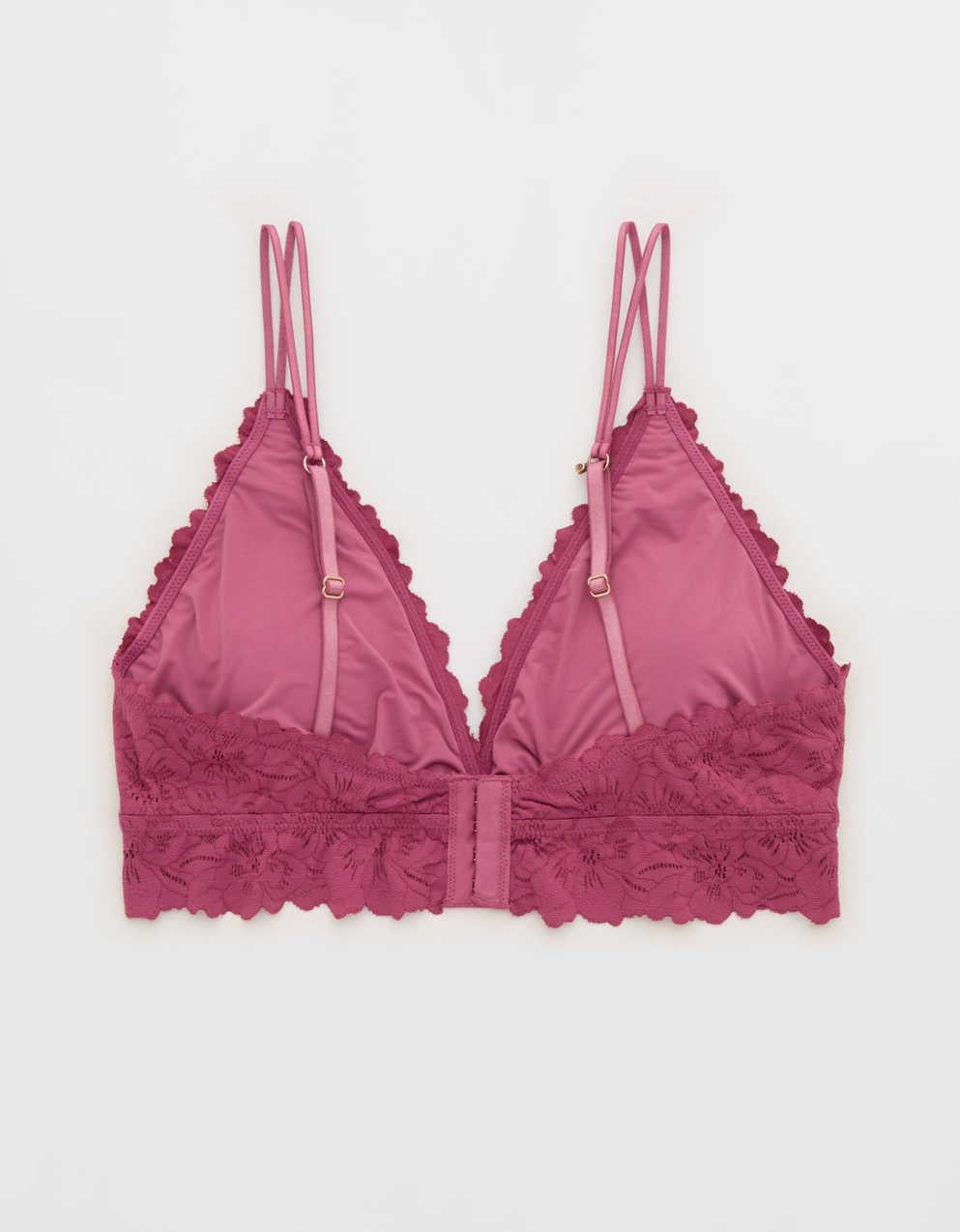 Show Off Rosey Lace Padded Plunge Bralette