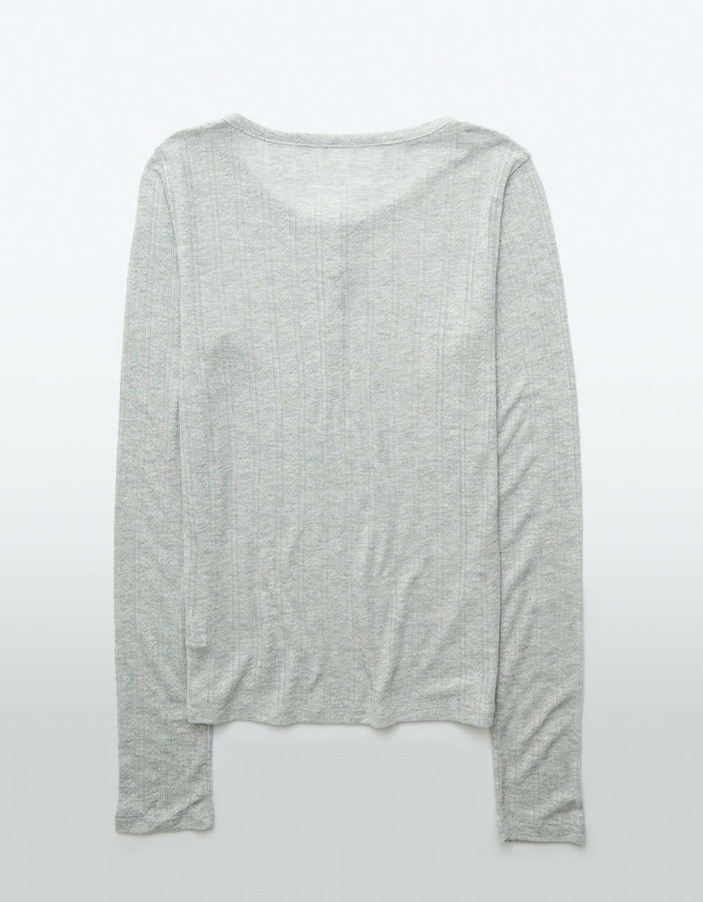 AE Long Sleeve Henley T-Shirt