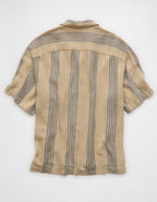 AE Poolside Linen-Blend Striped Button-Up Shirt
