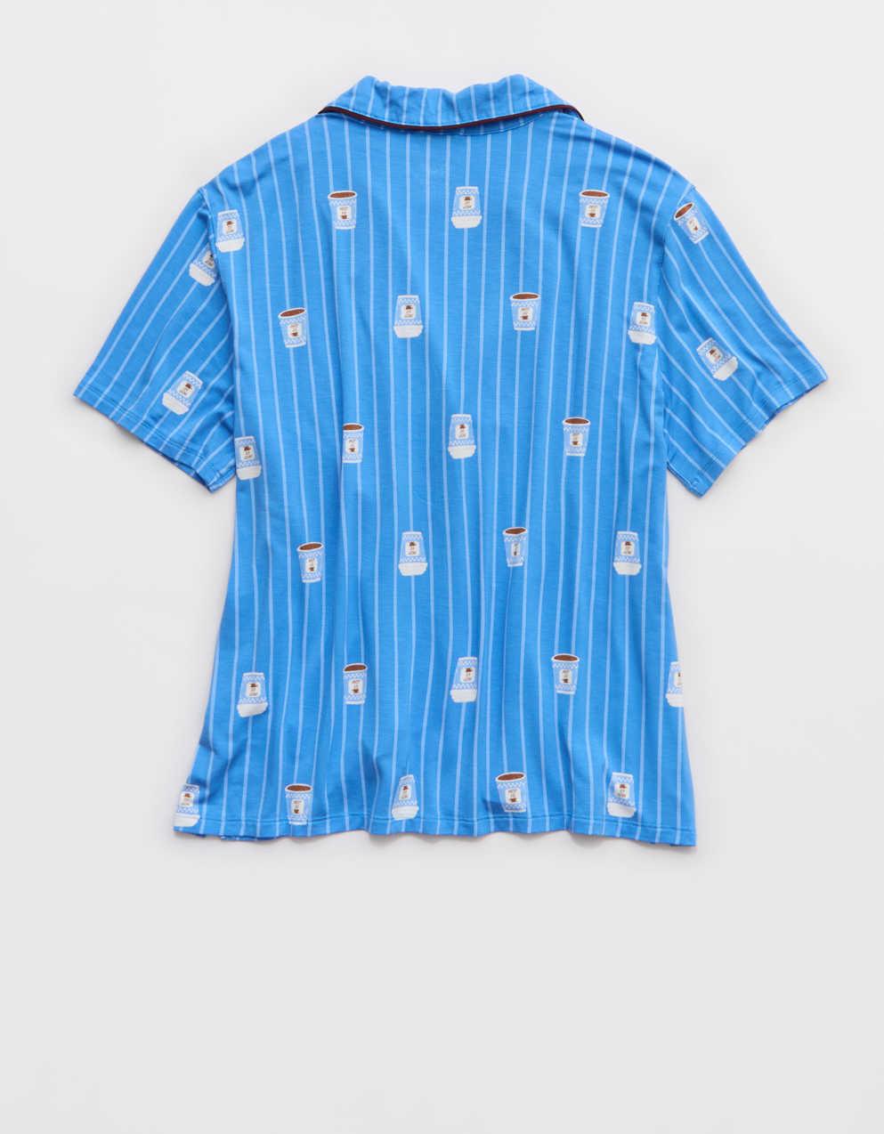 OVERSLEPT by Aerie Real Soft Short Sleeve Pajama Shirt