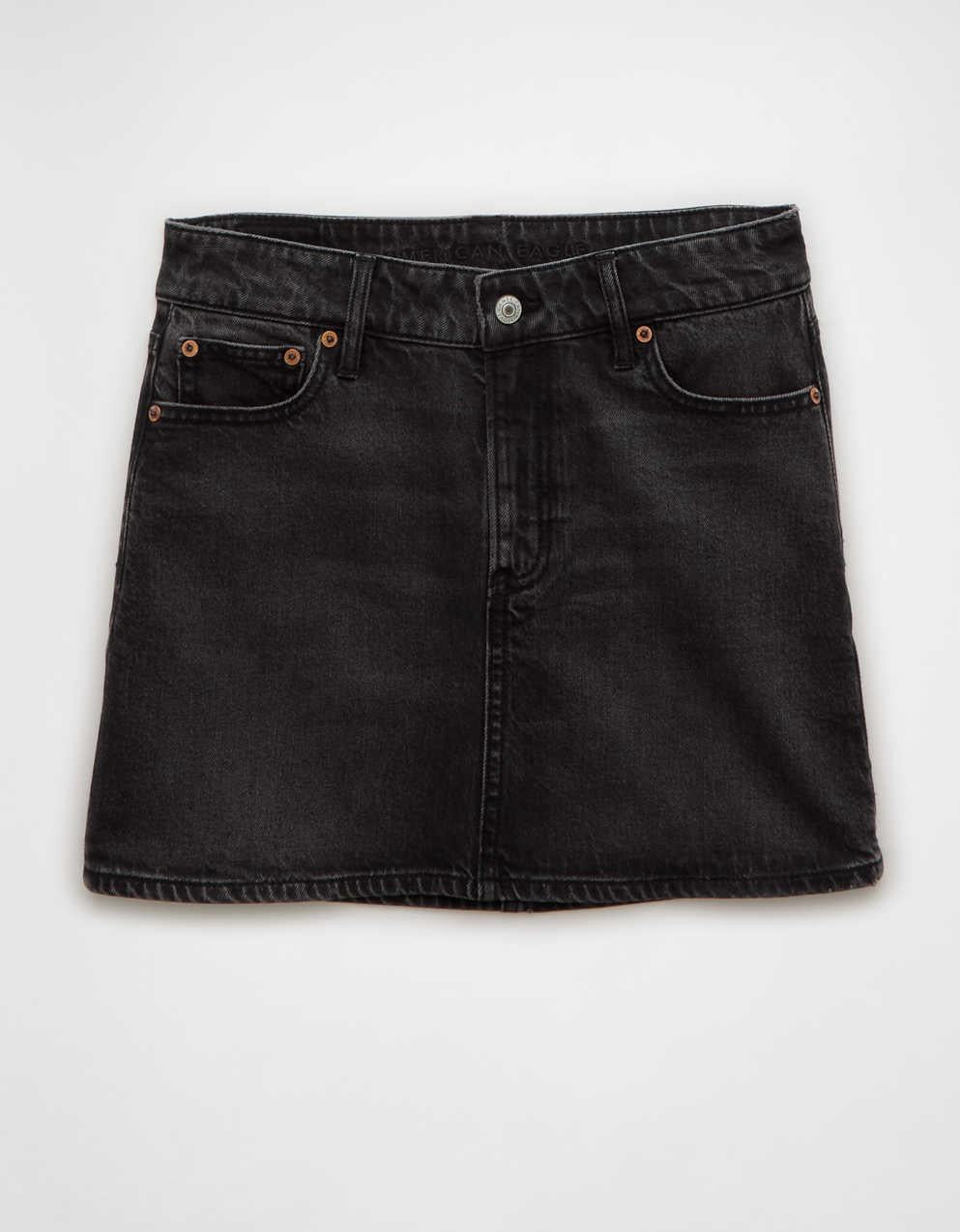 AE Stretch High-Waisted Perfect Denim Mini Skirt