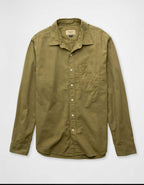 AE Standard Fit Linen-Blend Button-Up Shirt