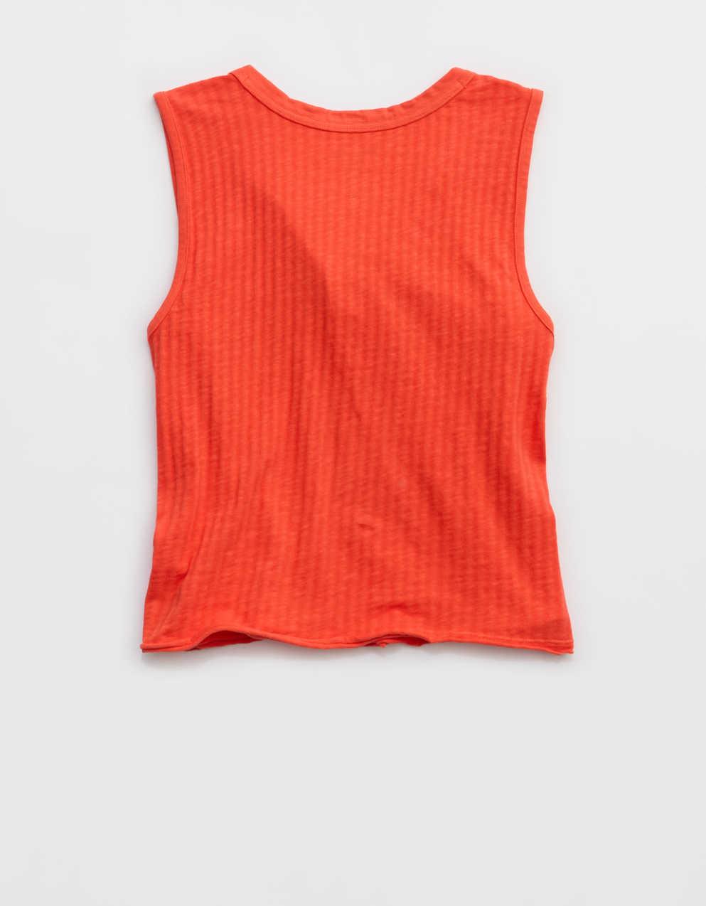 Aerie Shadow Stripe Henley Tank Top