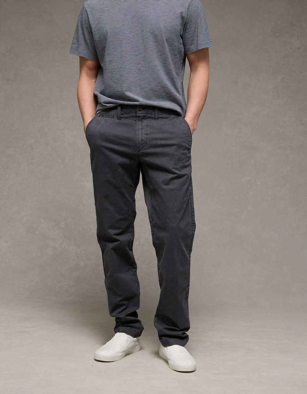 AE Flex Original Straight Lived-In Khaki Pant