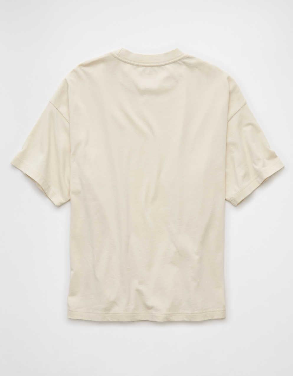 AE Laidback Luxe Heavyweight Oversized Logo Graphic T-Shirt