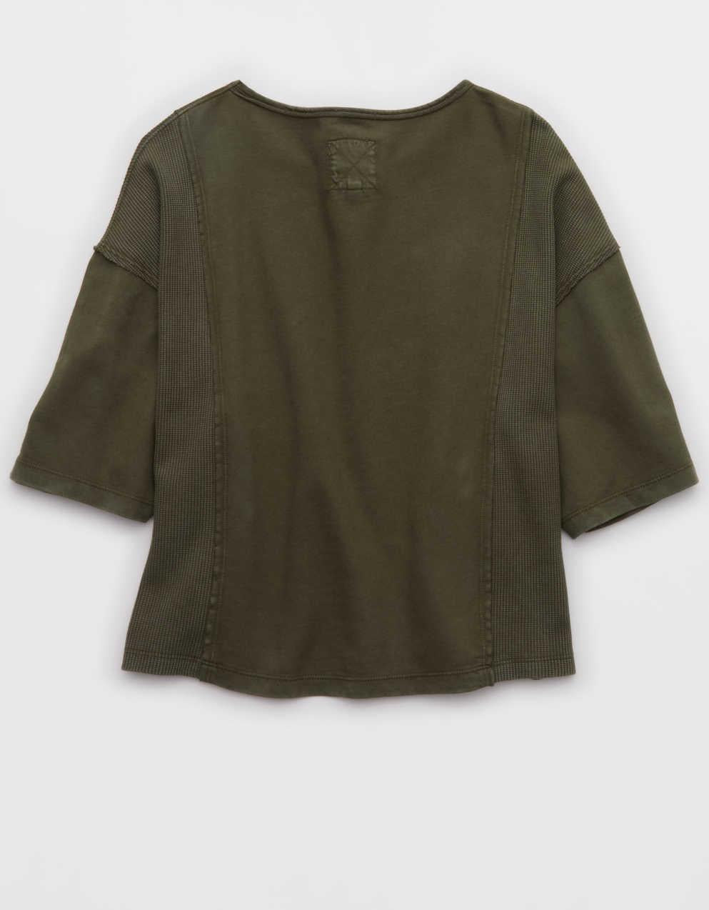 Aerie Unwind Waffle T-Shirt