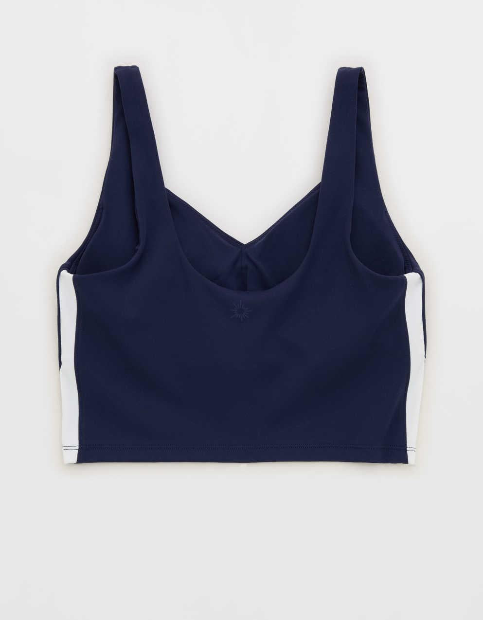 OFFLINE By Aerie Real Me Track Low Key Longline Sports Bra