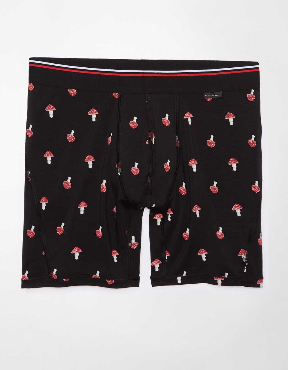 AEO Men's Mushrooms 6" Ultra Soft Boxer Brief