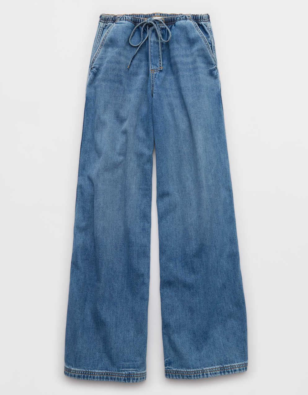 Aerie Daydream Denim Pull-On Pant