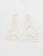Show Off Chenille Lace Padded Plunge Bralette