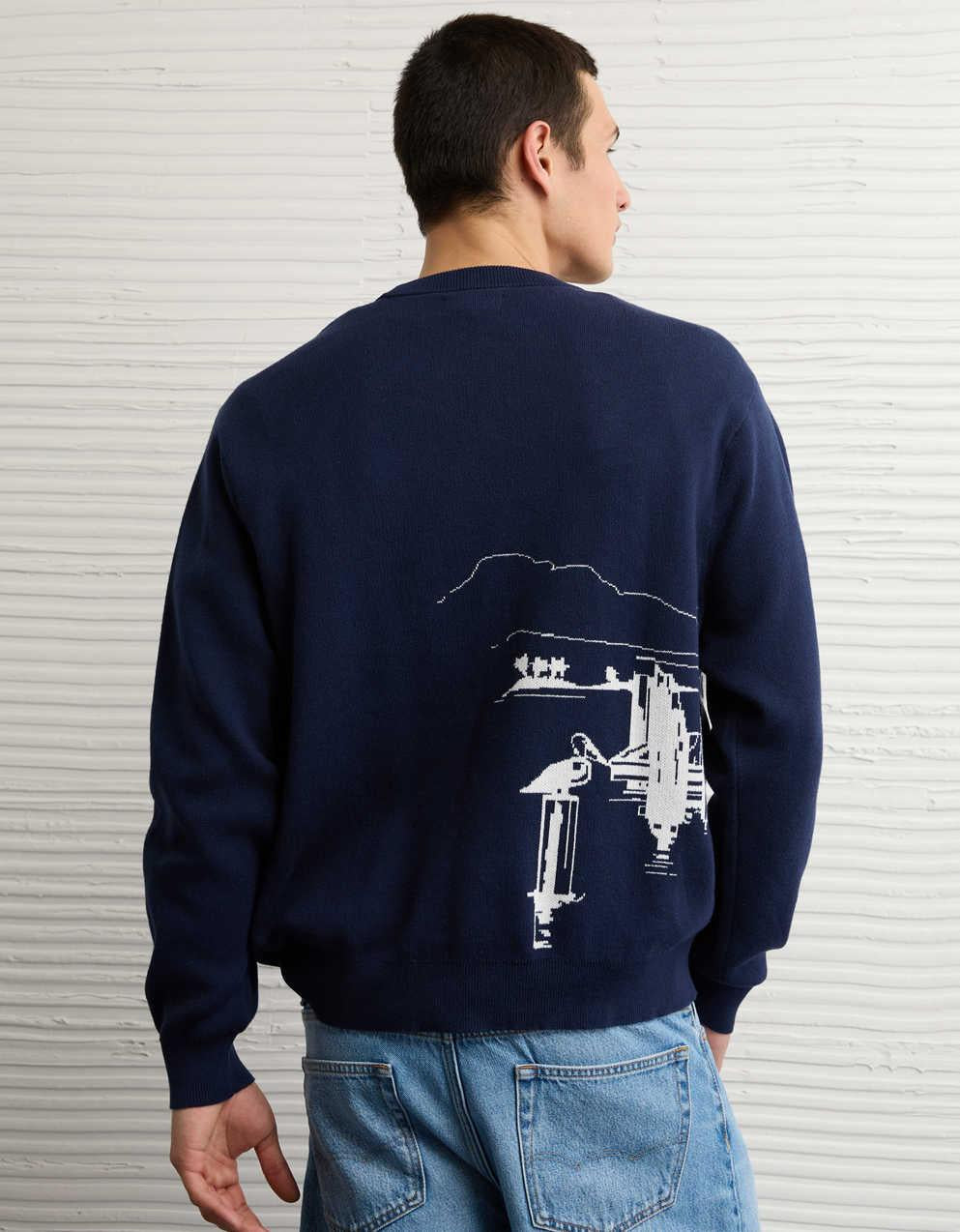 AE Graphic Crew Neck Sweater