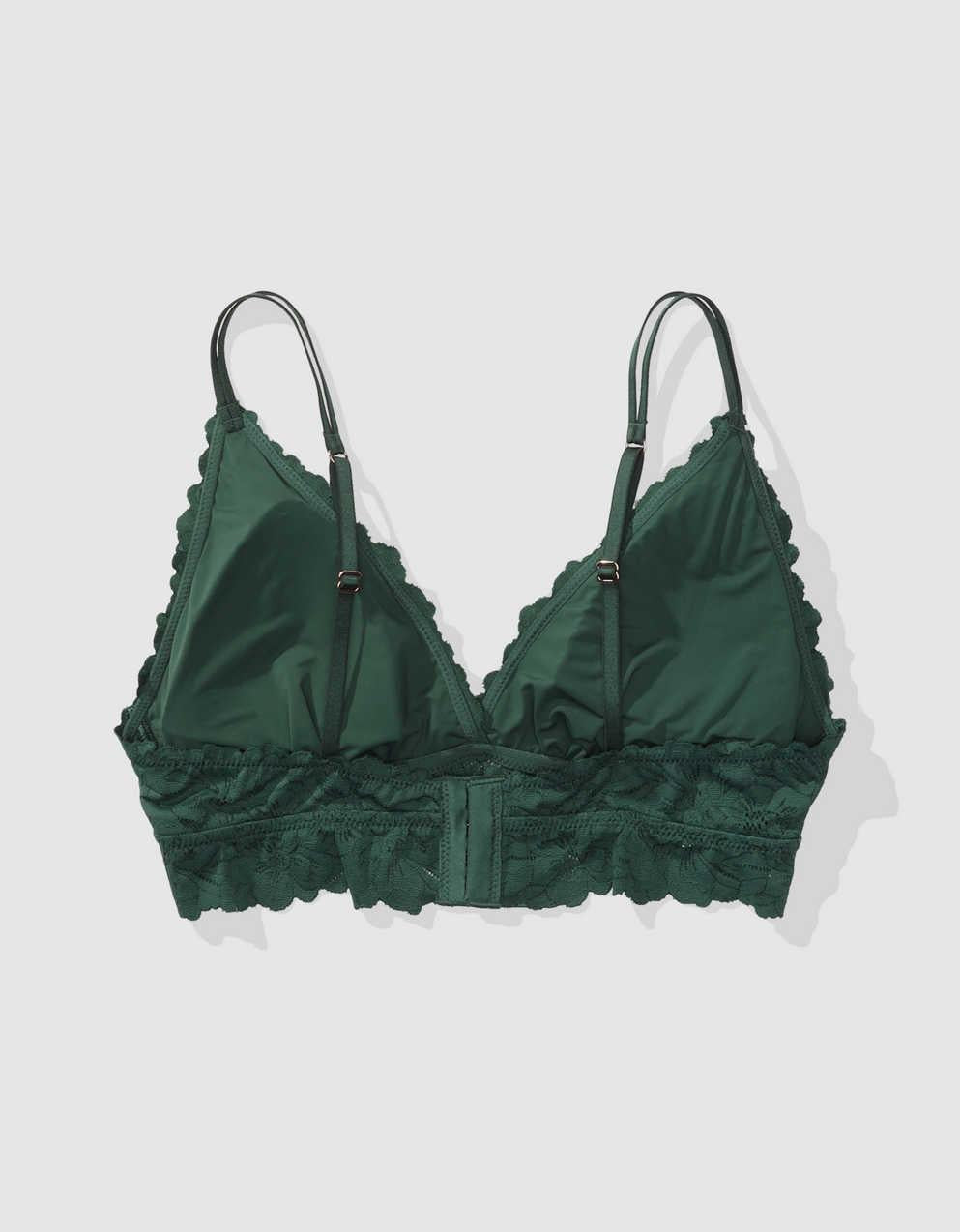Show Off Rosey Lace Padded Plunge Bralette