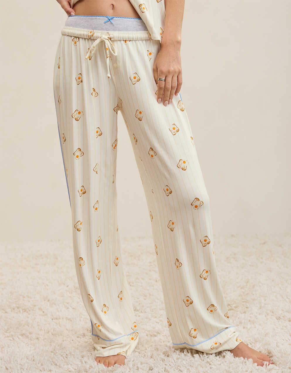 OVERSLEPT by Aerie Real Soft® Piping PJ Pant