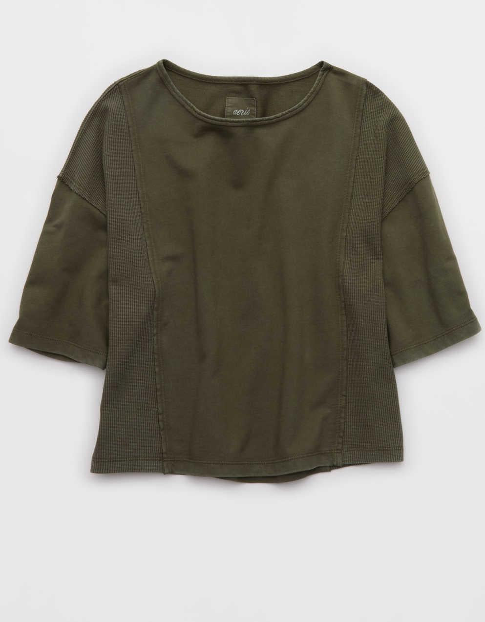 Aerie Unwind Waffle T-Shirt