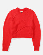 AE Cropped Crew Neck Bow Sweater