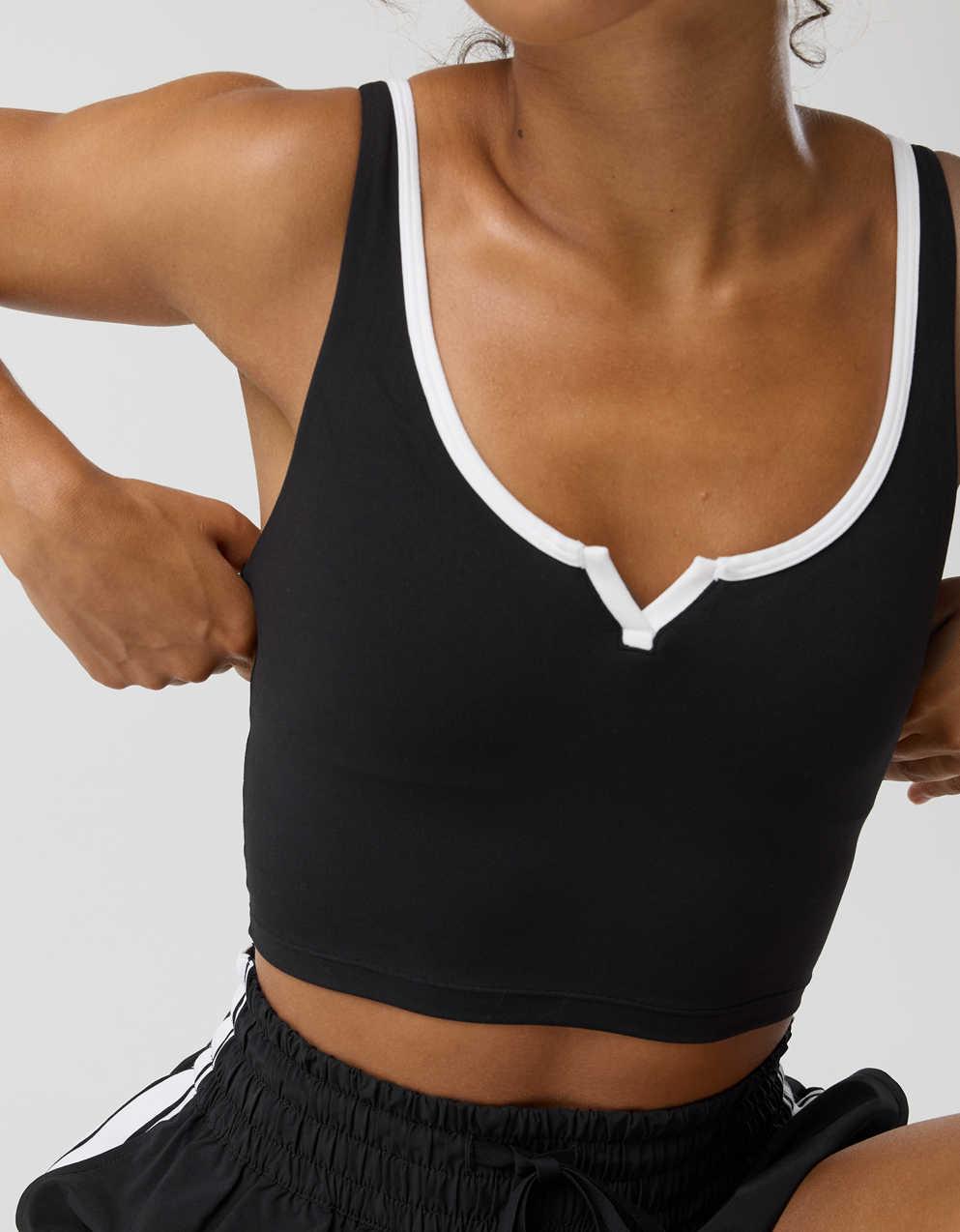 OFFLINE By Aerie Real Me Tipped Low Key Longline Sports Bra