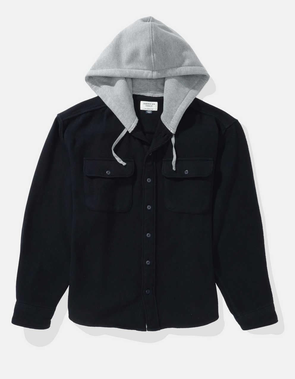 AE Hooded Flannel Shirt