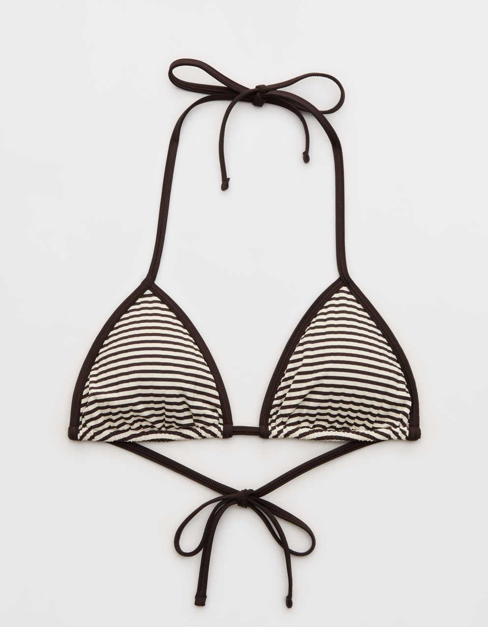 Aerie Ribbed String Triangle Bikini Top