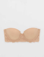 Show Off Rosey Lace Strapless Push Up Bra