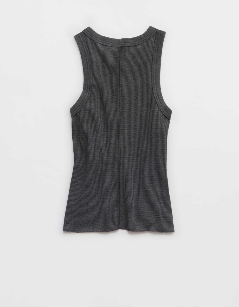 Aerie Unwind Waffle Henley Tank Top