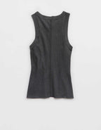 Aerie Unwind Waffle Henley Tank Top