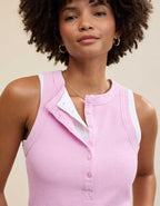 Aerie Unwind Waffle Henley Tank Top