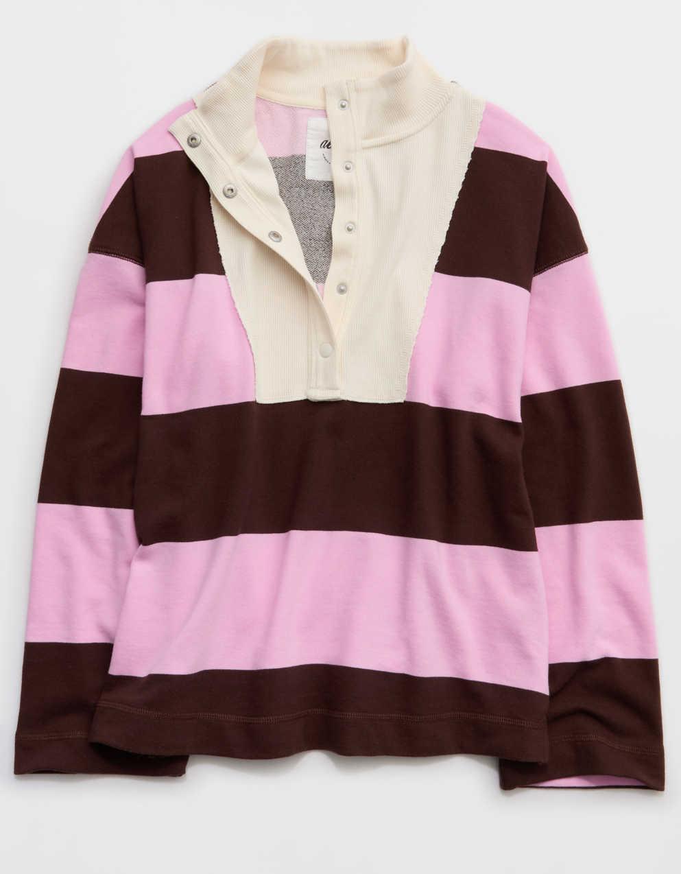 Aerie Quarter Snap Sweatshirt