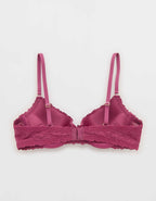 Show Off Vintage Lace Plunge Push Up Bra