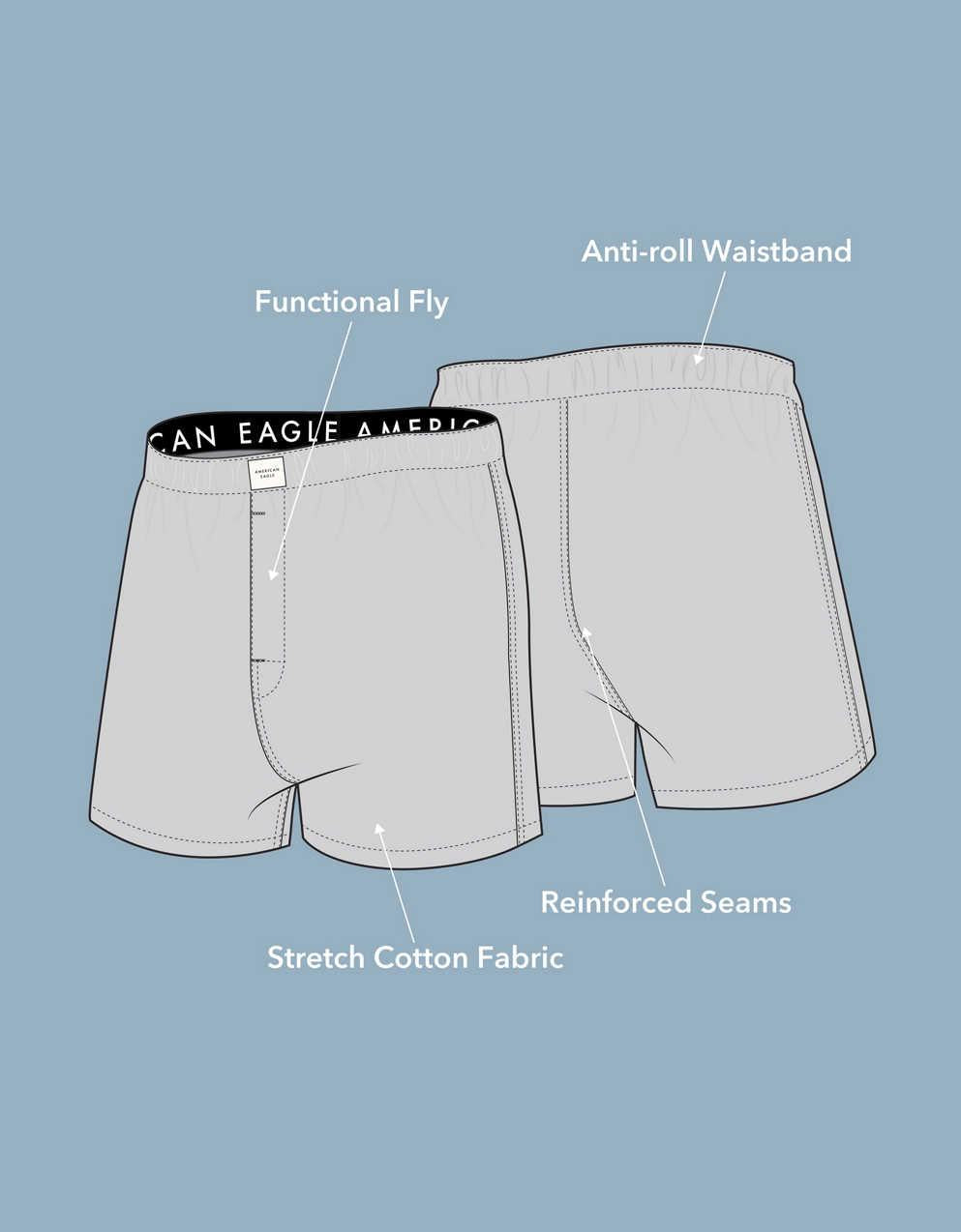 AEO Men's Halloween Stretch Cotton Boxer Short